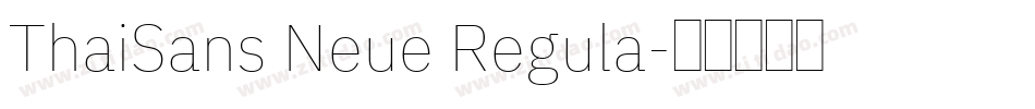 ThaiSans Neue Regula字体转换